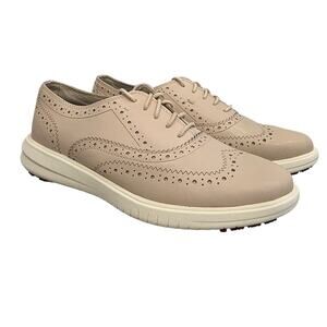 Cole Haan Zerogrand Malorie Wingtip Oxford Women’s 9B Beige Leather Shoes